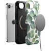 image:imageCasely iPhone 16e Case  All The Fun Things  Fun on Weekdays  Bold Protective Design  Compatible with MagSafeLeaf Me Alone  Green Floral Print