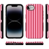 image:imageCasely iPhone 16e Case  All The Fun Things  Fun on Weekdays  Bold Protective Design  Compatible with MagSafePerfect Stripes  Pink Stripes