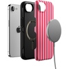 image:imageCasely iPhone 16e Case  All The Fun Things  Fun on Weekdays  Bold Protective Design  Compatible with MagSafePerfect Stripes  Pink Stripes