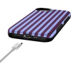 image:imageCasely iPhone 16e Case  All The Fun Things  Fun on Weekdays  Bold Protective Design  Compatible with MagSafePerfect Stripes  Purple  Blue Stripes
