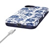 image:imageCasely iPhone 16e Case  All The Fun Things  Fun on Weekdays  Bold Protective Design  Compatible with MagSafeRose to Fame  Blue  White Rose Floral