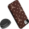 image:imageCasely iPhone 16e Case  All The Fun Things  Fun on Weekdays  Bold Protective Design  Compatible with MagSafeTeddy Bows  Brown Polka Dot