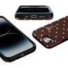 image:imageCasely iPhone 16e Case  All The Fun Things  Fun on Weekdays  Bold Protective Design  Compatible with MagSafeTeddy Bows  Brown Polka Dot