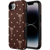 image:imageCasely iPhone 16e Case  All The Fun Things  Fun on Weekdays  Bold Protective Design  Compatible with MagSafeTeddy Bows  Brown Polka Dot
