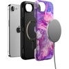 image:imageCasely iPhone 16e Case  All The Fun Things  Fun on Weekdays  Bold Protective Design  Compatible with MagSafeTie Dying Over You  Purple Marble