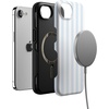 image:imageCasely iPhone 16e Case  Blue Stripes  Sunday Best  Bold Protective Design  Compatible with MagSafe