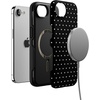 image:imageCasely iPhone 16e Case  On the Dot  Black Polka Dot  Bold Protective Design  Compatible with MagSafe