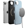 image:imageCasely iPhone 16e Case  On the Dot  Blue amp Brown Polka Dot  Bold Protective Design  Compatible with MagSafe