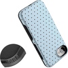 image:imageCasely iPhone 16e Case  On the Dot  Blue amp Brown Polka Dot  Bold Protective Design  Compatible with MagSafe