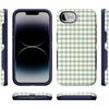 image:imageCasely iPhone 16e Case  Pastel Picnic  Blue amp Green Gingham  Bold Protective Design  Compatible with MagSafe
