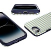 image:imageCasely iPhone 16e Case  Pastel Picnic  Blue amp Green Gingham  Bold Protective Design  Compatible with MagSafe