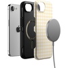 image:imageCasely iPhone 16e Case  Pastel Picnic  Yellow Gingham  Bold Protective Design  Compatible with MagSafe