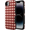image:imageCasely iPhone 16e Case  Ride The Wave  Pastel Rainbow Lined  Bold Protective Design  Compatible with MagSafeChecked Twice  Red Plaid