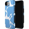 image:imageCasely iPhone 16e Case  Ride The Wave  Pastel Rainbow Lined  Bold Protective Design  Compatible with MagSafeCurrent MOOd  Light Blue Cow Print