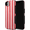 image:imageCasely iPhone 16e Case  Ride The Wave  Pastel Rainbow Lined  Bold Protective Design  Compatible with MagSafeEast Coast Summer  Red Stripes