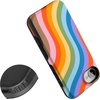 image:imageCasely iPhone 16e Case  Ride The Wave  Pastel Rainbow Lined  Bold Protective Design  Compatible with MagSafeLove for All  Rainbow Pride