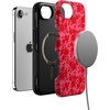 image:imageCasely iPhone 16e Case  Ride The Wave  Pastel Rainbow Lined  Bold Protective Design  Compatible with MagSafeRose Garden  Red Aesthetic