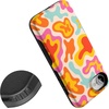 image:imageCasely iPhone 16e Case  Ride The Wave  Pastel Rainbow Lined  Bold Protective Design  Compatible with MagSafeTropical Color Splash  Abstract Retro
