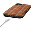 image:imageCasely iPhone 16e Case  Spiced Chai  Fall Plaid  Bold Protective Design  MagSafe Compatible Design