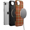image:imageCasely iPhone 16e Case  Spiced Chai  Fall Plaid  Bold Protective Design  MagSafe Compatible Design