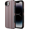 image:imageCasely iPhone 16e Case  Sunday in Brooklyn  Chocolate Blue Stripes  Bold Protective Design  Compatible with MagSafe