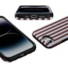 image:imageCasely iPhone 16e Case  Sunday in Brooklyn  Chocolate Blue Stripes  Bold Protective Design  Compatible with MagSafe