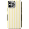 image:imageCasely iPhone 13 Pro Max Case  Butter Yellow Stripes  Sunday Best  Bold Protective Design  Compatible with MagSafe