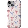 image:imageCasely iPhone 14 Case  Coquette Girlie  Pastel Bows  Bold Protective Design  Compatible with MagSafe