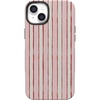 image:imageCasely iPhone 14 Case  Pretty in Pastel  Blush Stripes  Bold Protective Design  MagSafe Compatible Design