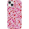 image:imageCasely iPhone 14 Plus Case  Final Rose  Red amp Pink Floral  Compatible with MagSafe  Classic Ultra Slim DesignXOXO  Candy Hearts