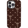 image:imageCasely iPhone 14 Pro Max Case  Teddy Bows  Brown Polka Dot  Bold Protective Design  MagSafe Compatible Design