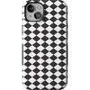 image:imageCasely iPhone 15 Case  Harlequin Salem Diamond  Black and White  Bold Protective Design  MagSafe Compatible Design