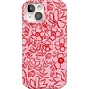 image:imageCasely iPhone 15 Plus Case  Lovebug  Blue Hearts  Compatible with MagSafe  Classic Ultra Slim DesignBlush Garden  Floral Doodle