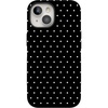 image:imageCasely iPhone 15 Plus Case  On the Dot  Black Polka Dot  Bold Protective Design  Compatible with MagSafe