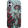 image:imageCasely iPhone 16 Plus Case  Forever Grateful  Grateful Dead Skeleton Floral  Bold Protective Design  Compatible with MagSafe