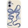 image:imageCasely iPhone 16 Plus Case  Into the Wild  White Snow Leopard  Compatible with MagSafe  Classic Ultra Slim DesignHeartstrings  Blue Bow