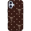 image:imageCasely iPhone 16 Plus Case  Teddy Bows  Brown Polka Dot  Bold Protective Design  MagSafe Compatible Design