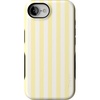 image:imageCasely iPhone 16e Case  Butter Yellow Stripes  Sunday Best  Bold Protective Design  Compatible with MagSafe