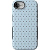 image:imageCasely iPhone 16e Case  On the Dot  Blue amp Brown Polka Dot  Bold Protective Design  Compatible with MagSafe