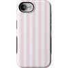 image:imageCasely iPhone 16e Case  Pink Stripes  Sunday Best  Bold Protective Design  Compatible with MagSafe