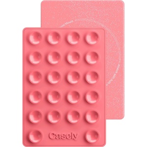 image:imageCasely Grippy  Blue Silicone Suction Phone Mount Compatible with MagSafe  PeriwinkleStarfish Wishes  Coral Pink Shimmer