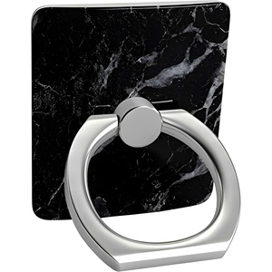 image:imageCasely Phone Ring  Rose to Fame  Blue amp White Rose Phone Ring  360 Degree Complete Swivel Strong Adhesive Remove and Reuse Works on Any Phone02 Black Marble