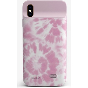 image:imageCasely Power 20 Case Compatible with iPhone XXS  Down for Whatever  Light Pink Tie Dye Case