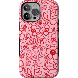 image:imageCasely iPhone 13 Pro Max Case  Blush Garden  Floral Doodle  Bold Protective Design  Compatible with MagSafe