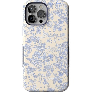 image:imageCasely iPhone 13 Pro Max Case  Cupids Canvas  Periwinkle Floral  Bold Protective Design  Compatible with MagSafe