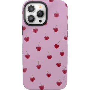 image:imageCasely iPhone 13 Pro Max Case  Very Cherry  Painted Cherries  Bold Protective Design  MagSafe Compatible Design