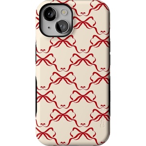 image:imageCasely iPhone 14 Case  All Wrapped Up  Vintage Bows  Bold Protective Design  MagSafe Compatible Design