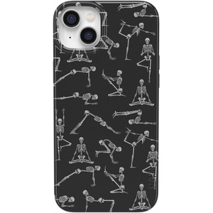image:imageCasely iPhone 14 Case  Falling for You  Plum Floral  Compatible with MagSafe  Classic Ultra Slim DesignCorpse Pose  Skeleton Yoga
