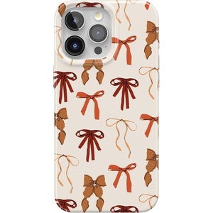 image:imageCasely iPhone 14 Case  Falling for You  Plum Floral  Compatible with MagSafe  Classic Ultra Slim DesignFall Girlie  Pumpkin Spice Bows