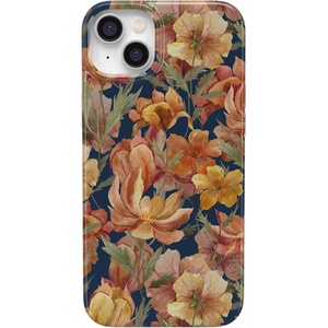 image:imageCasely iPhone 14 Case  Falling for You  Plum Floral  Compatible with MagSafe  Classic Ultra Slim DesignFallen Gold  Antique Floral